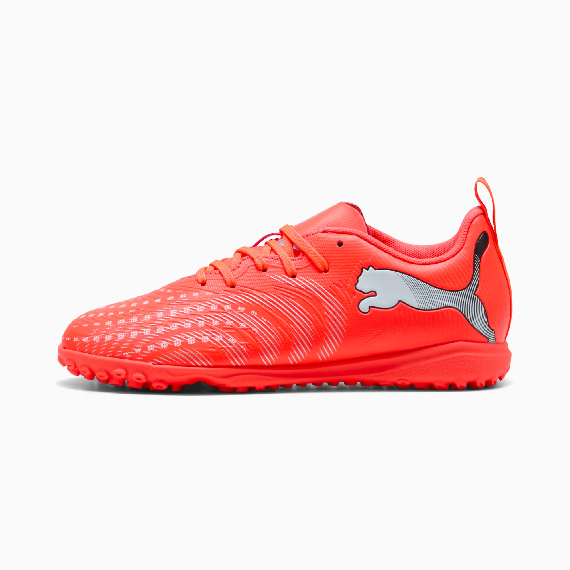 Chuteira Society FUTURE 9 PLAY Turf Juvenil | red | PUMA
