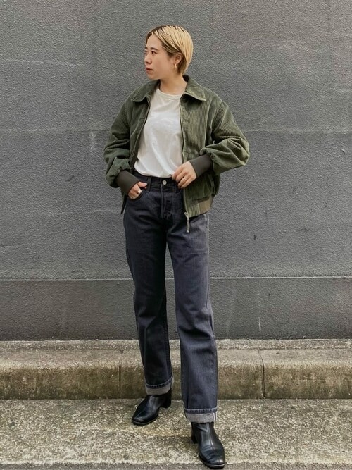 セール】リーバイス/Levi's 90S MOM ジャケット グリーン THYME