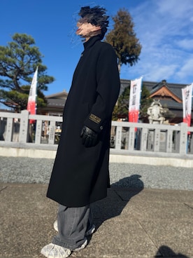 UNISEX》Super170s Prime-Over Melton Chesterfield Coat/プライム