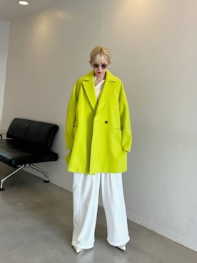 Super140 Loose Jacket Coat/スーパー140ルーズジャケットコート