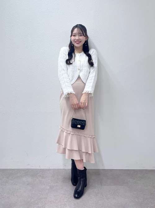 セール】【今すぐお届け！・美シルエット】アシメラッフルジャージ