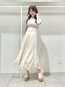 カラーエンブロイダリードレス｜マーキュリーデュオ（MERCURYDUO