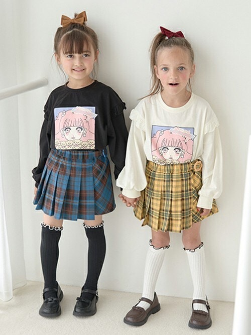 セール】チェックプリーツスカート(インパン付き)（スカート）｜Lycee