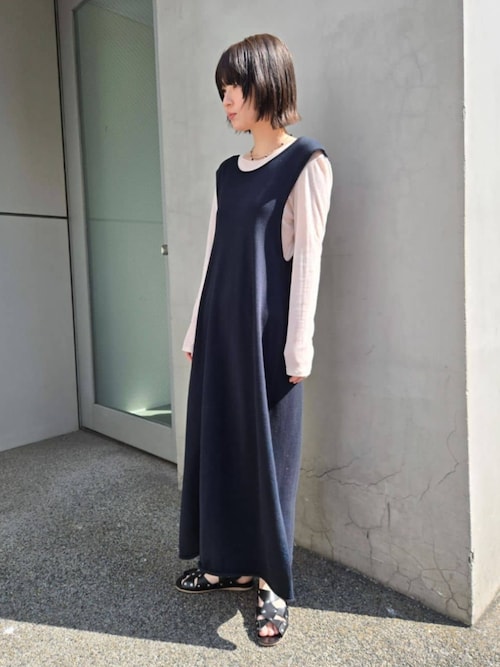 セール】ストレッチコットン ジャンパースカート（ワンピース