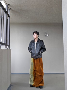 GRANCY】Napoleon Leather Blouson / ナポレオンレザーブルゾンを使っ