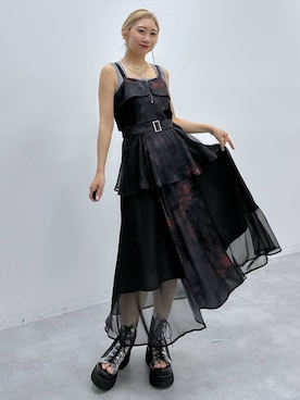 リフレクションフラワーキャミワンピース(HARE)を使った人気