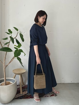 OUTERSUNSETのかごバッグを使った人気ファッションコーディネート - WEAR