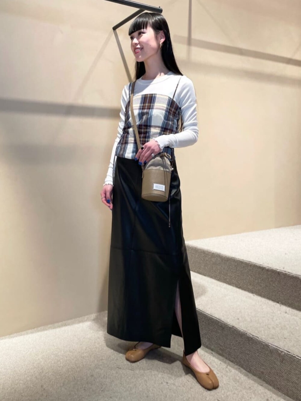 BACCA（バッカ）の「サマーチェック レースアップビスチェ（シャツ