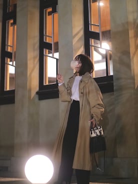 エディター三尋木奈保さんコラボ】ステンカラーコートを使った人気