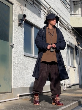 NAUTICA/ノーティカ Hooded Balmacaan Coat/フーデットバルマカーン
