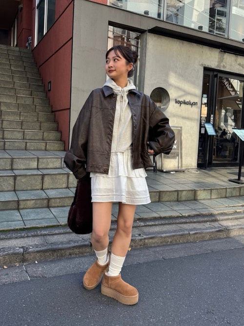 レザーBIGポケジャケット（その他アウター）｜Kastane（カスタネ）の