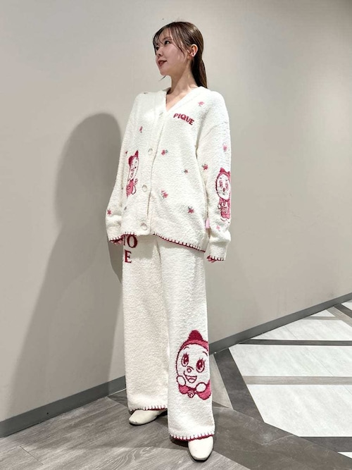 ドラえもん】【レディース】ベビモコジャガードカーディガン（ルーム