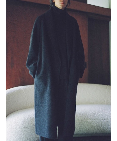 LIDNM（リドム）の「SHAWL COLLAR REVER COAT（その他アウター）」 - WEAR