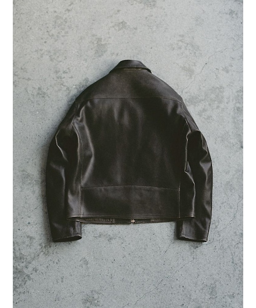 LIDNM（リドム）の「VINTAGE WASHED LEATHER ZIP（ブルゾン）」 - WEAR
