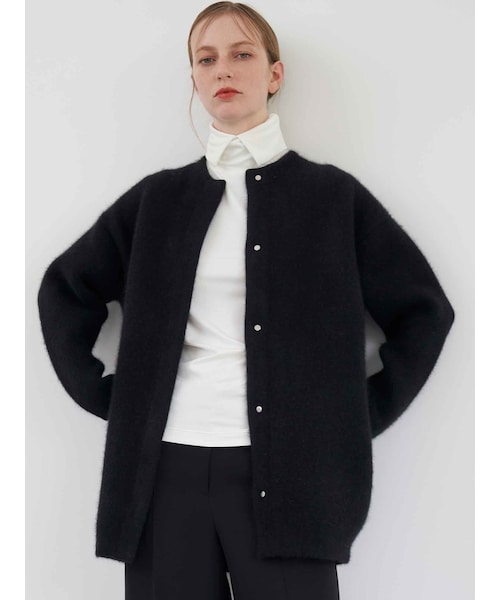 ELENDEEK（エレンディーク）の「BASIC CN RACCOON MIX W CARDIGAN
