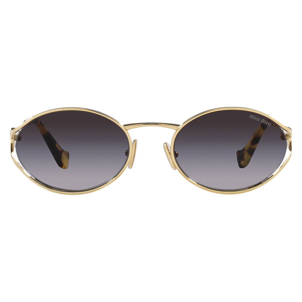 Óculos de Sol Feminino Miu Miu MU 52YS ZVN5D1 Dourado com Lentes