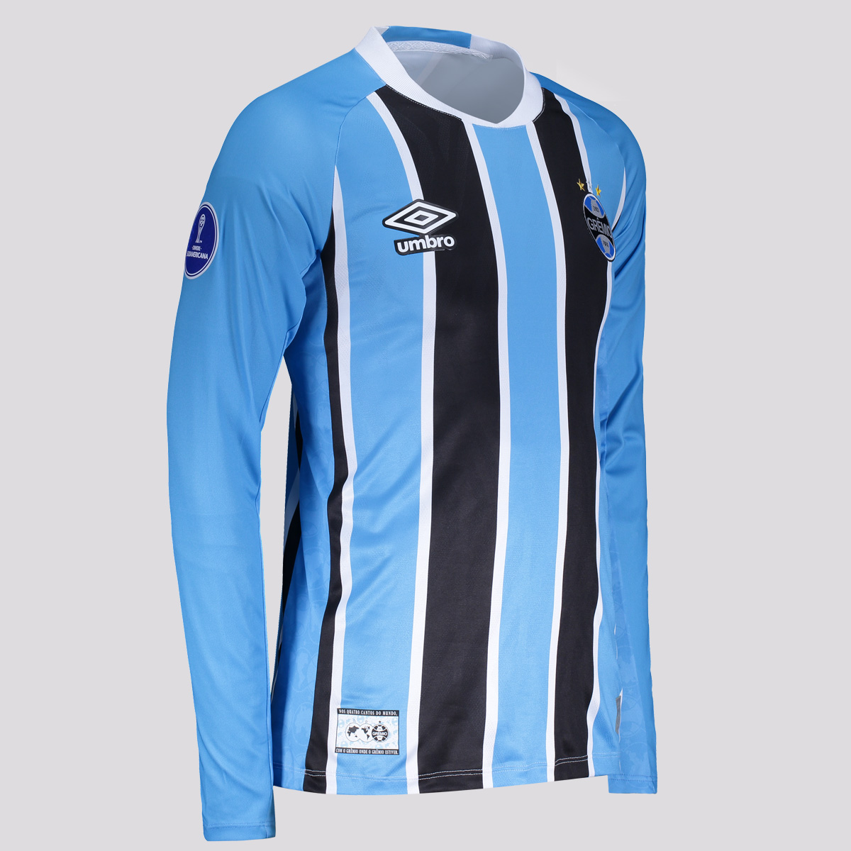 Umbro Grêmio 2025 Home Long Sleeve Sudamericana Patch Jersey