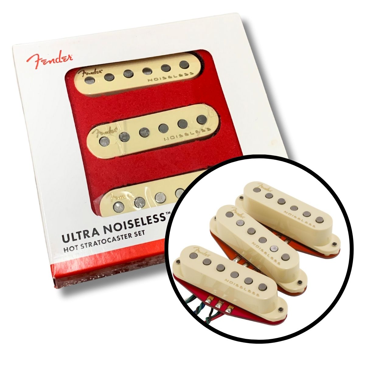 Set de Captadores Fender Ultra Noiseless? Hot Stratocaster® Pickup Set