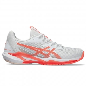 Tênis Asics Solution Speed FF 3 - Branco e Laranja