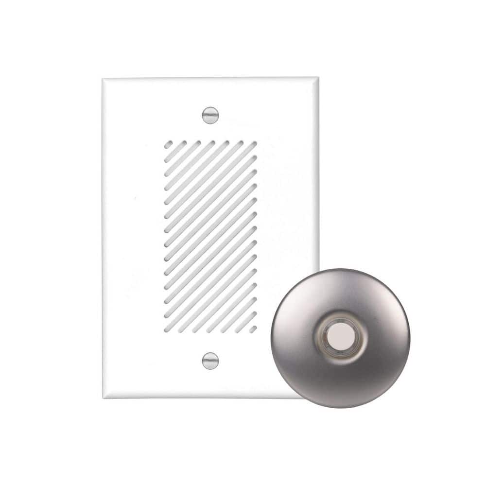 NICOR Wired Single-Gang Electronic Door Chime Kit with Brushed