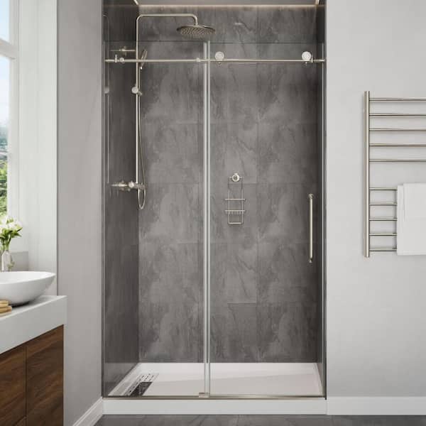 ANZZI Cipressi Series 48 in. x 76 in. H Sliding Frameless Shower