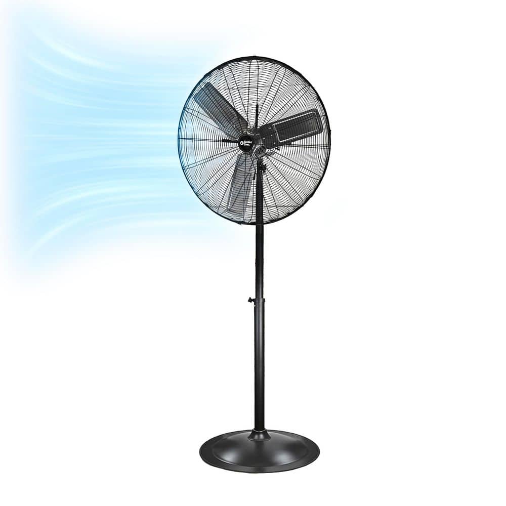 Comfort Zone 30 in. High-Velocity 3-Speed Industrial Pedestal Fan