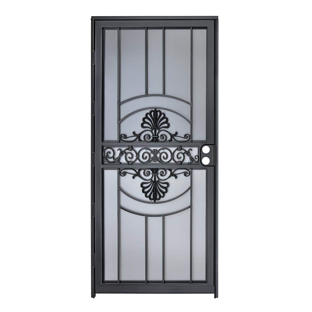 Grisham 32 in. x 80 in. 437 Series Black Venus Security Door 43711