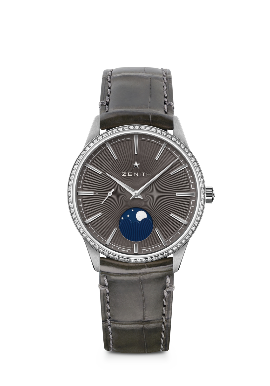 ZENITH エリート ムーンフェイズ - 36.00mm, ステンレススチール