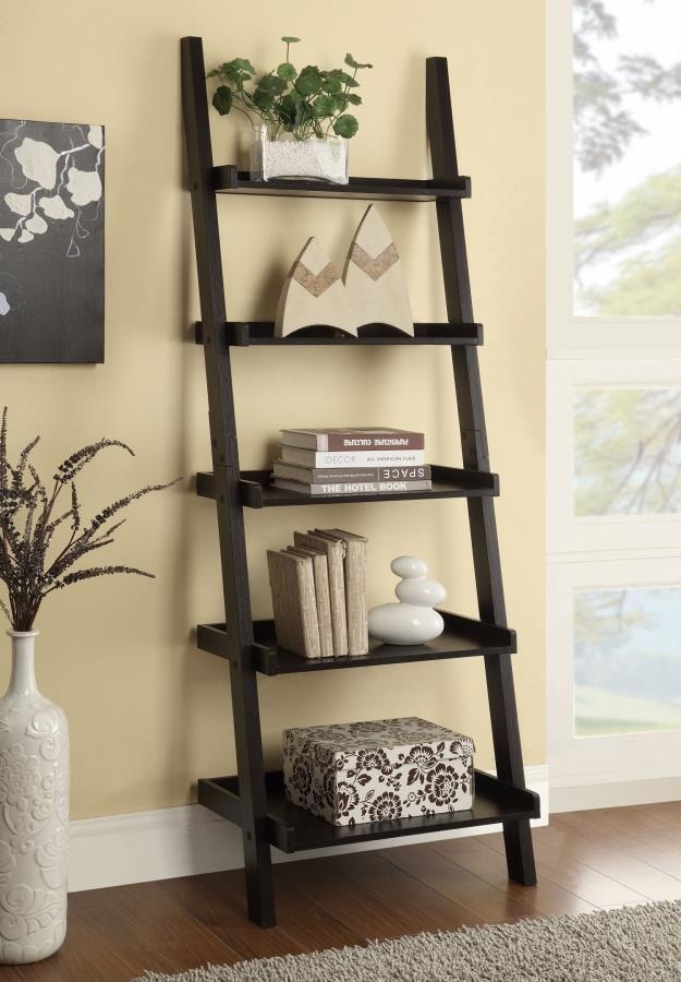Coaster Home Office Colella 72-inch 5-shelf Ladder Bookshelf