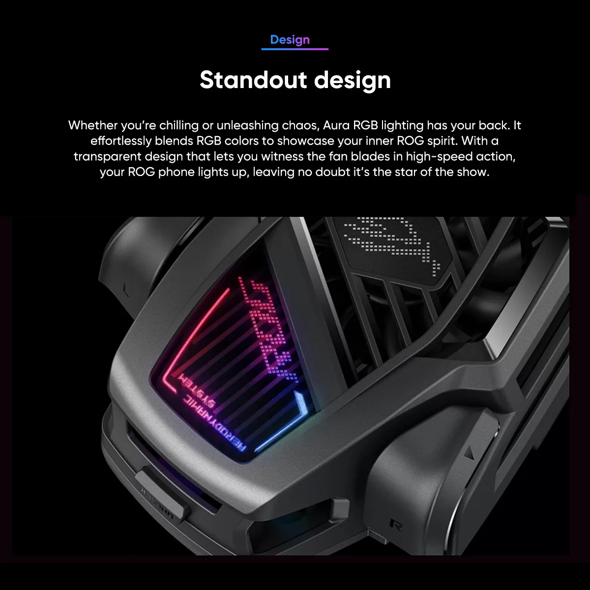 Original ASUS AeroActive Cooler X with USB-C Charging and Fan