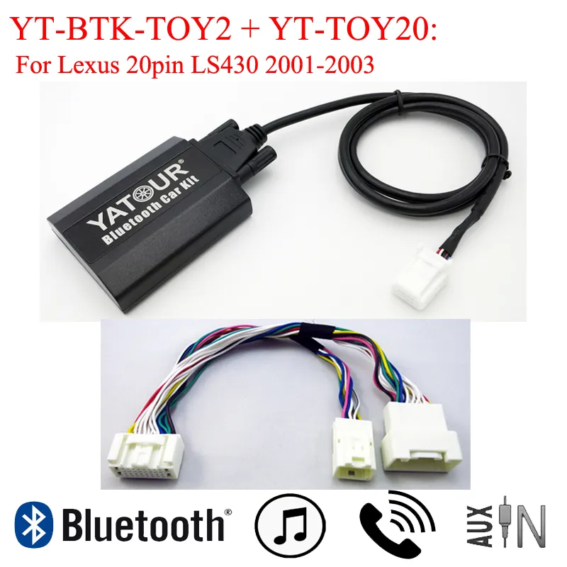 Yatour Bluetooth Car Kit For Lexus LS430 2001 2003 20 Pin Radio