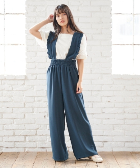 ☆前後2wayフリルサロペット/MAJESTIC LEGON(マジェスティックレゴン
