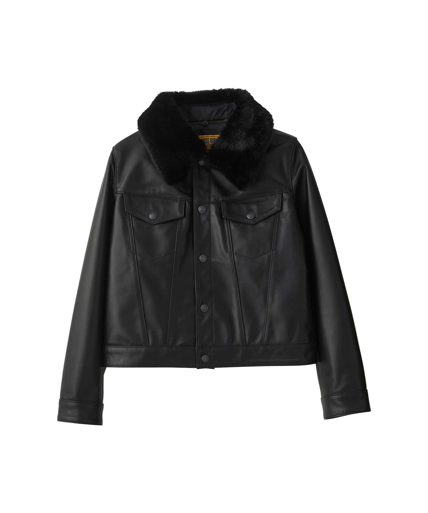 HYSTERIC ROLLERSワッペン ショートレザーブルゾン|HYSTERIC GLAMOUR