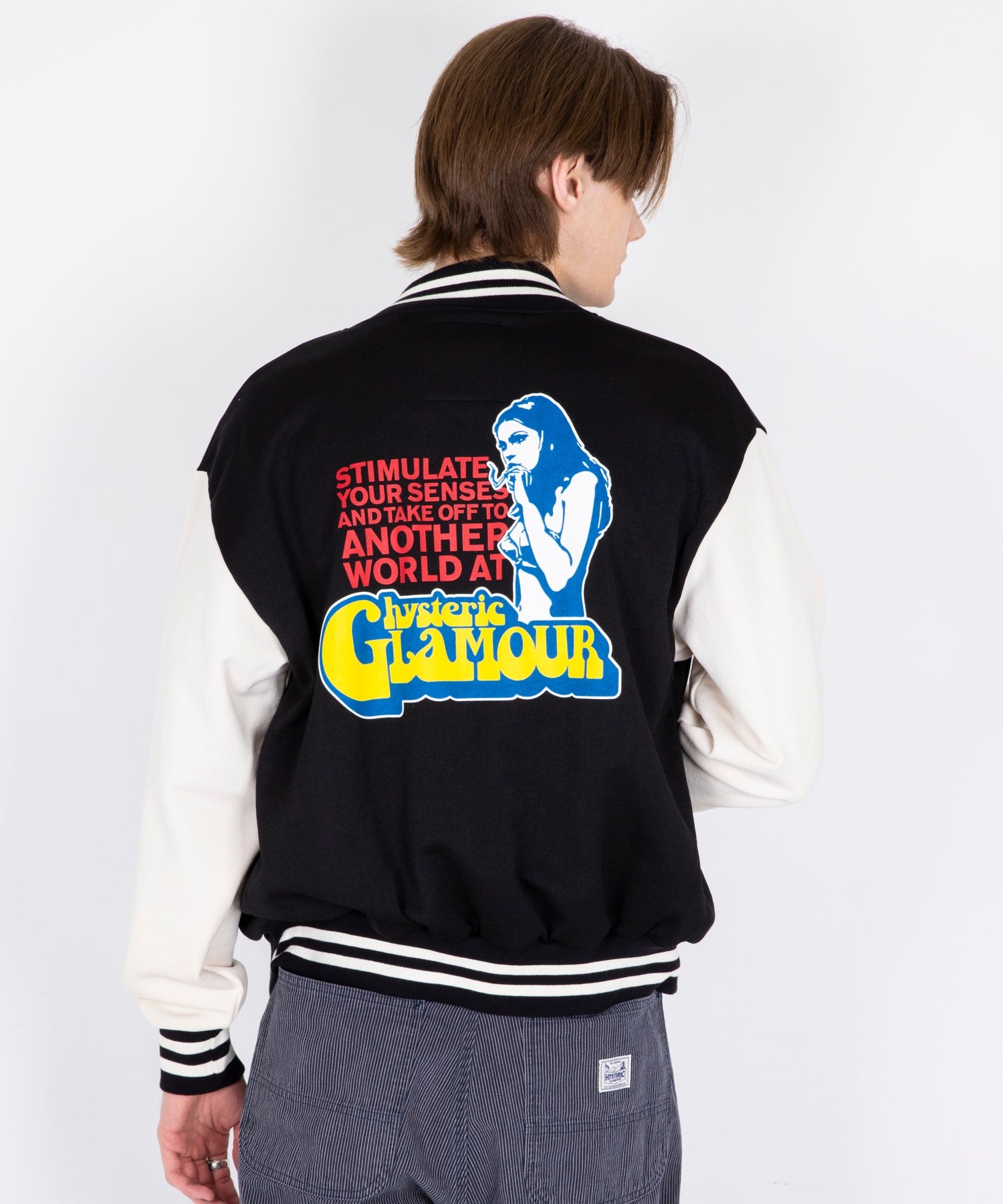 SMOKING GIRLワッペン スタジャン|HYSTERIC GLAMOUR MEN | HYSTERIC