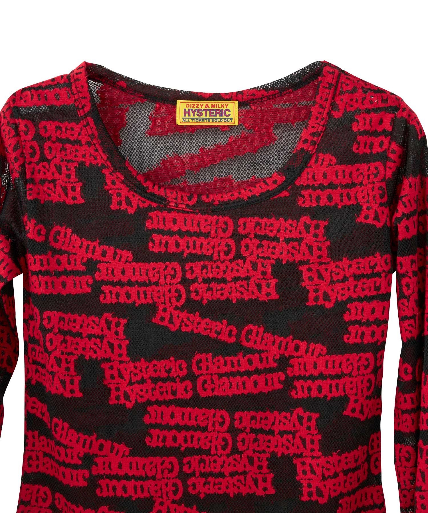 TYPE LOGO柄ジャカード チビTシャツ|HYSTERIC GLAMOUR WOMEN