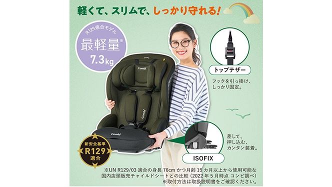 コンビ 】ジュニアシート ジョイトリップ アドバンス ISOFIX エッグ