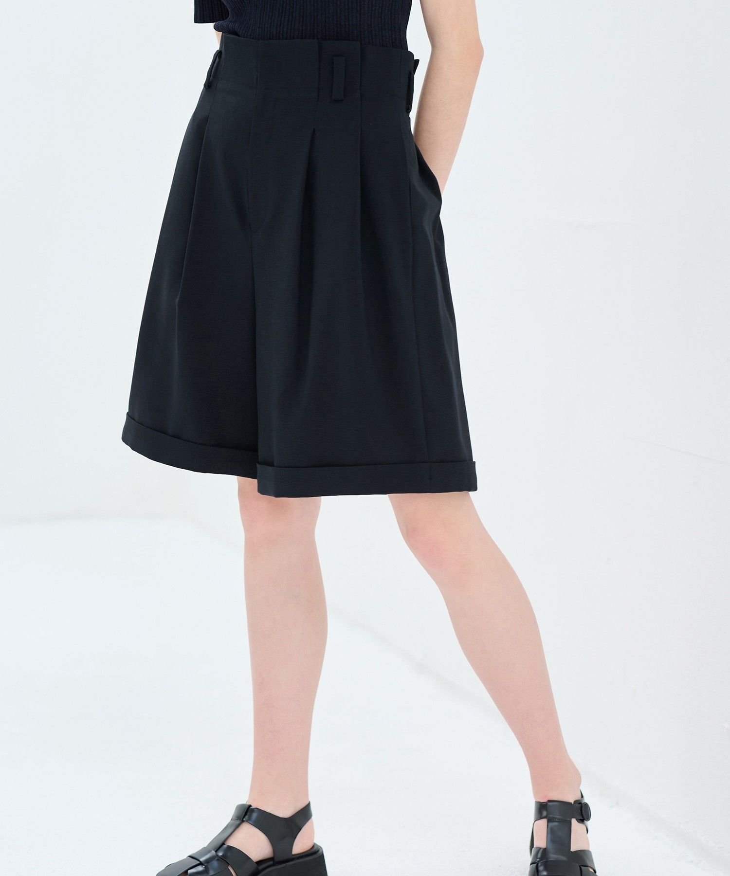 ロールアップキュロットパンツ|LANVIN en Bleu | LANVIN en Bleu