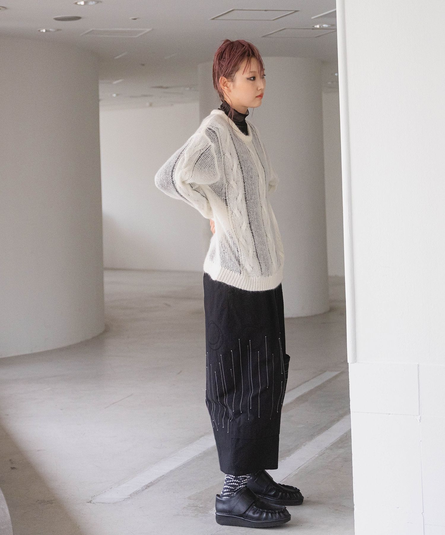 カットランダムボーダー パンツ|慈雨 | Sensounico ONLINE STORE