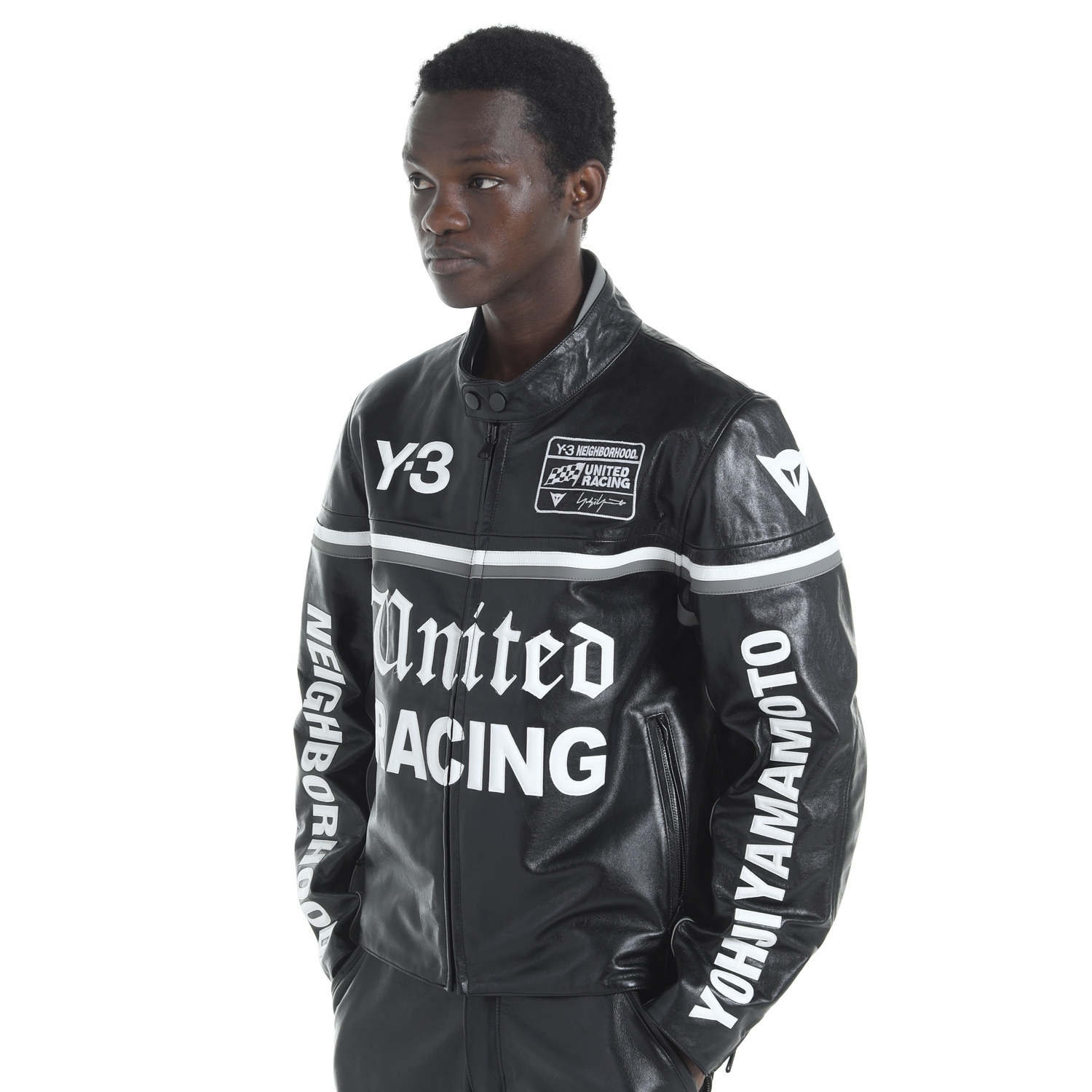 Y-3 NBHD LEATHER RACER JACKET Y-3│Y-3 ワイスリー