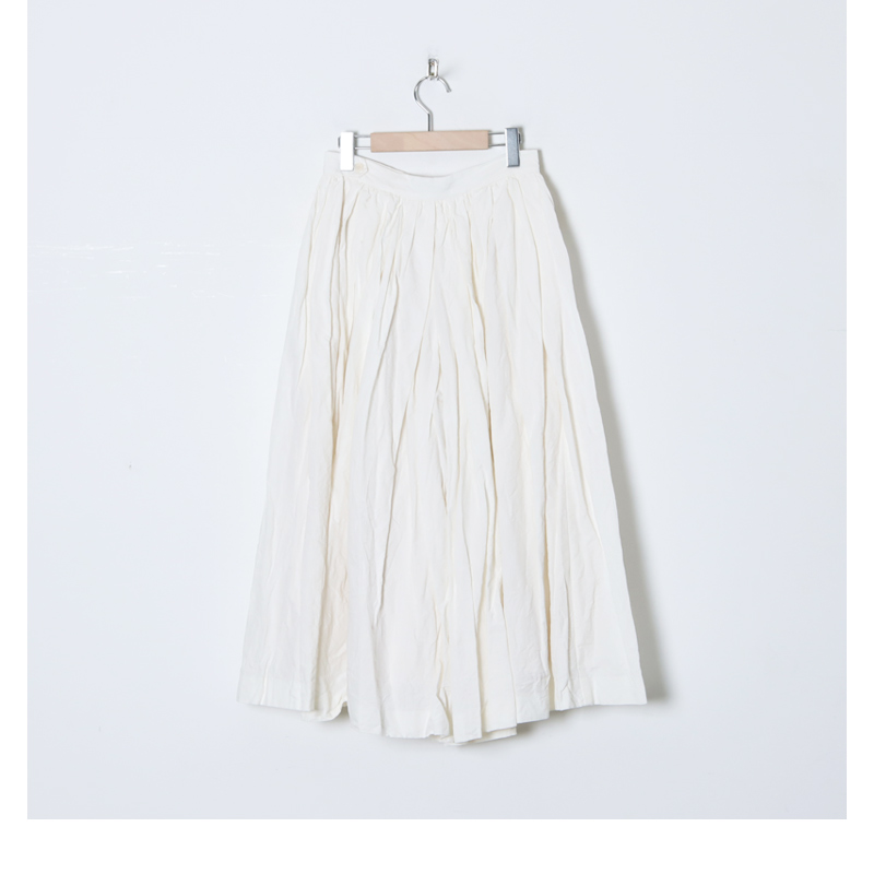YAECA (ヤエカ) WRITE CULOTTES COTTON LINEN / ライトキュロット