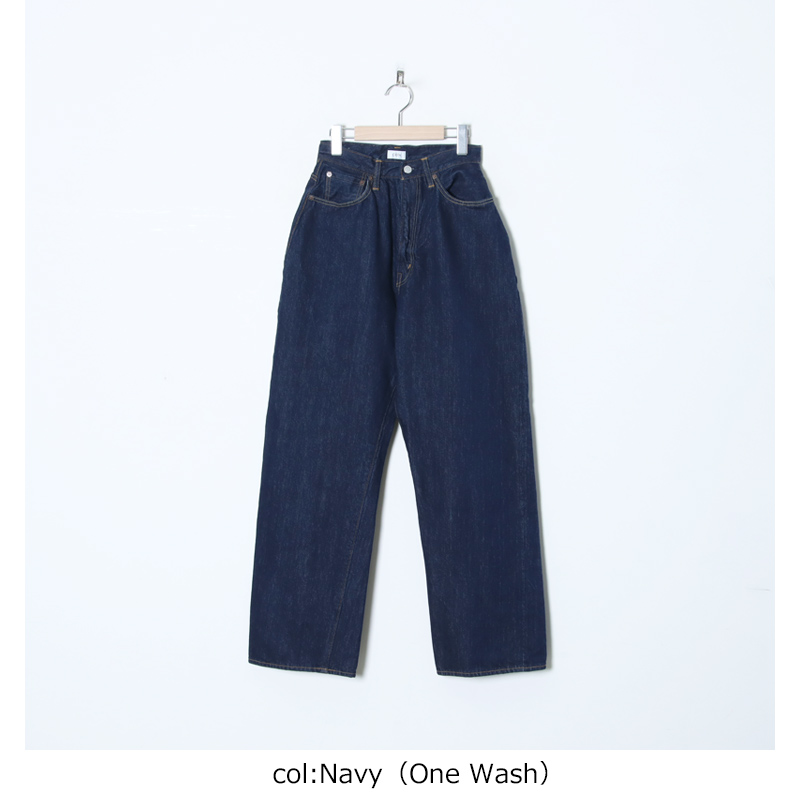 CIOTA (シオタ) High-rise 5 Pocket Pants Navy（One Wash