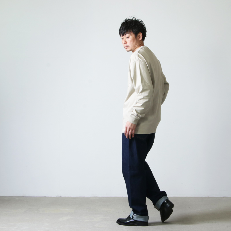 CIOTA (シオタ) スビンコットン 10/- 度詰め 吊り天竺 ポケット付き ロンT