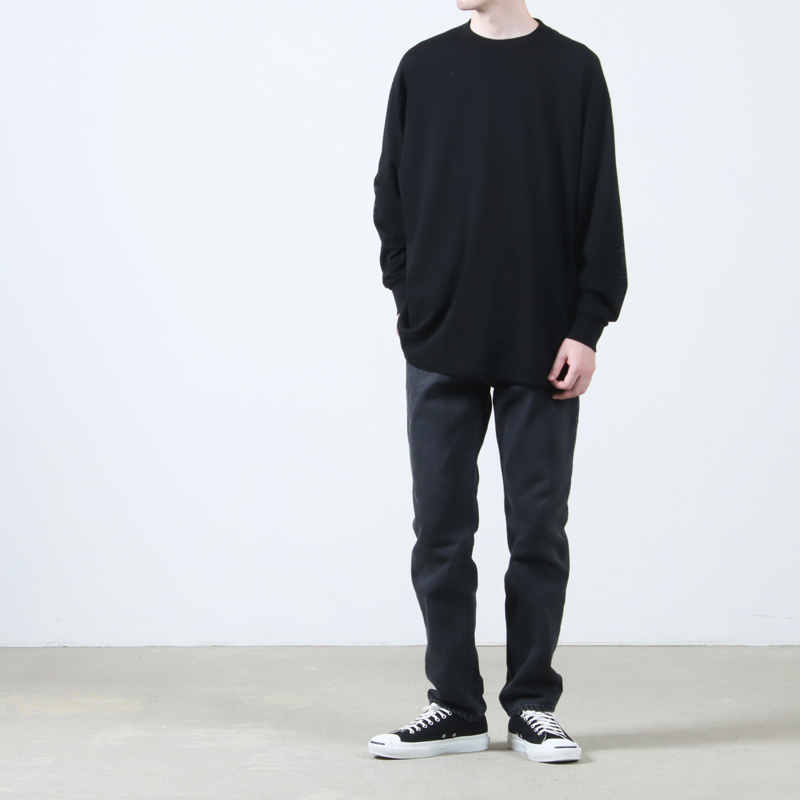 COMOLI (コモリ) コットンカシミヤ 長袖Tシャツ