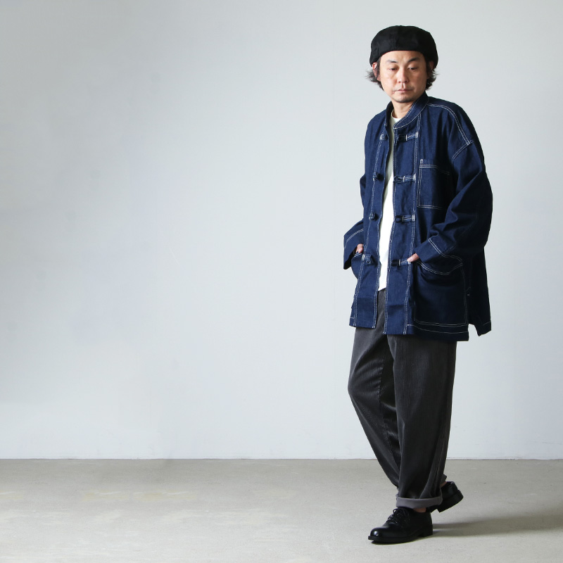Fresh Service (フレッシュサービス) DENIM KUNG-FU COVERALL OW