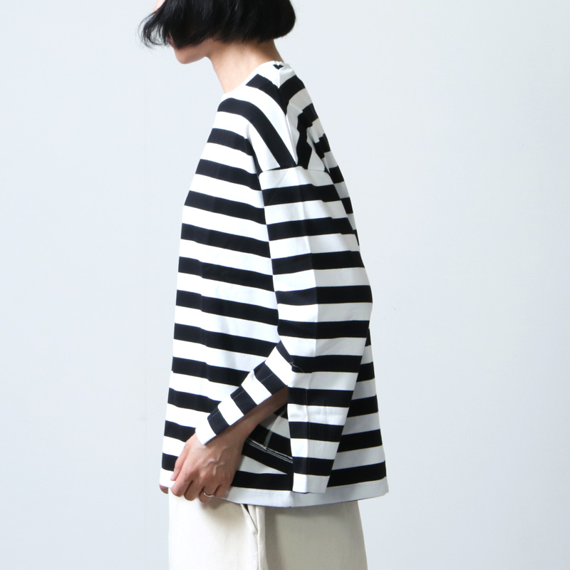 Graphpaper (グラフペーパー) Border L/S Slit Tee / ボーダーロング