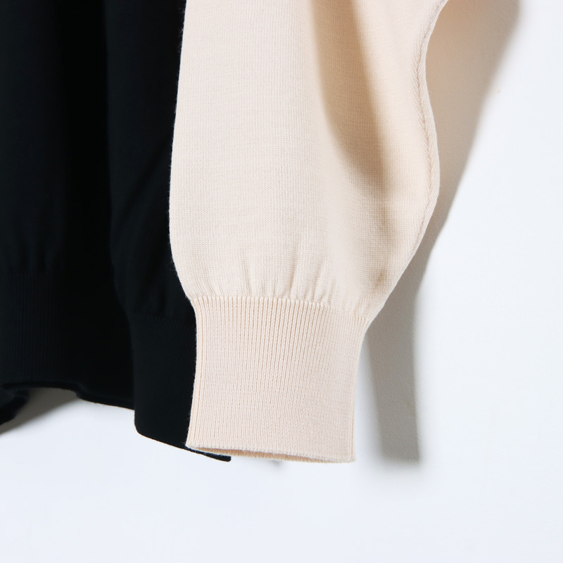 Graphpaper (グラフペーパー) Fine Wool Intarsia Knit / ファイン