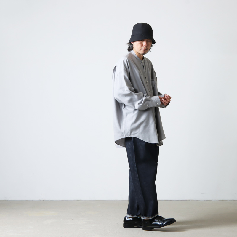 Graphpaper (グラフペーパー) Linen Cupro Oversized Band Collar