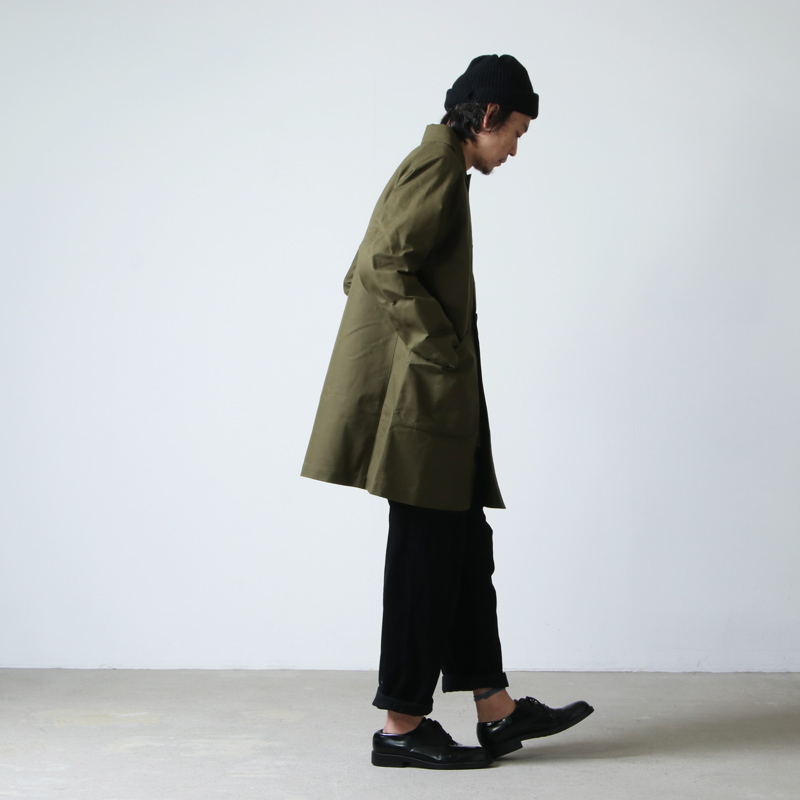 nisica (ニシカ) ダブルボタンコート コットン