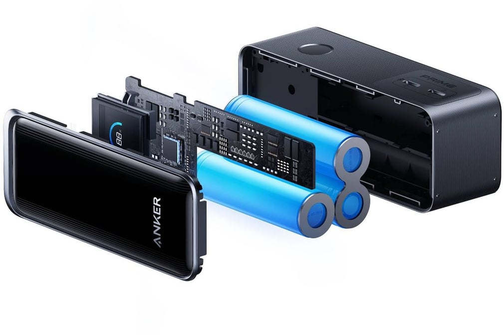 Anker 9600mAh 65W Prime Power Bank Fusion - Black: Dual Device