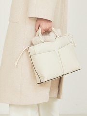 TWISTE/ダブルポケットファー2WAYトート M｜LOWELL Things / ロウェル